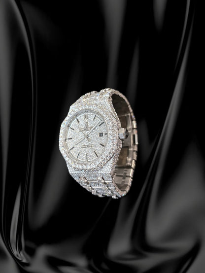 Audemars Piguet Royal Oak | VVS Lab Diamond Bust Down | Fully Iced