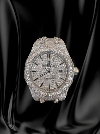 Audemars Piguet Royal Oak | VVS Lab Diamond Bust Down | Fully Iced