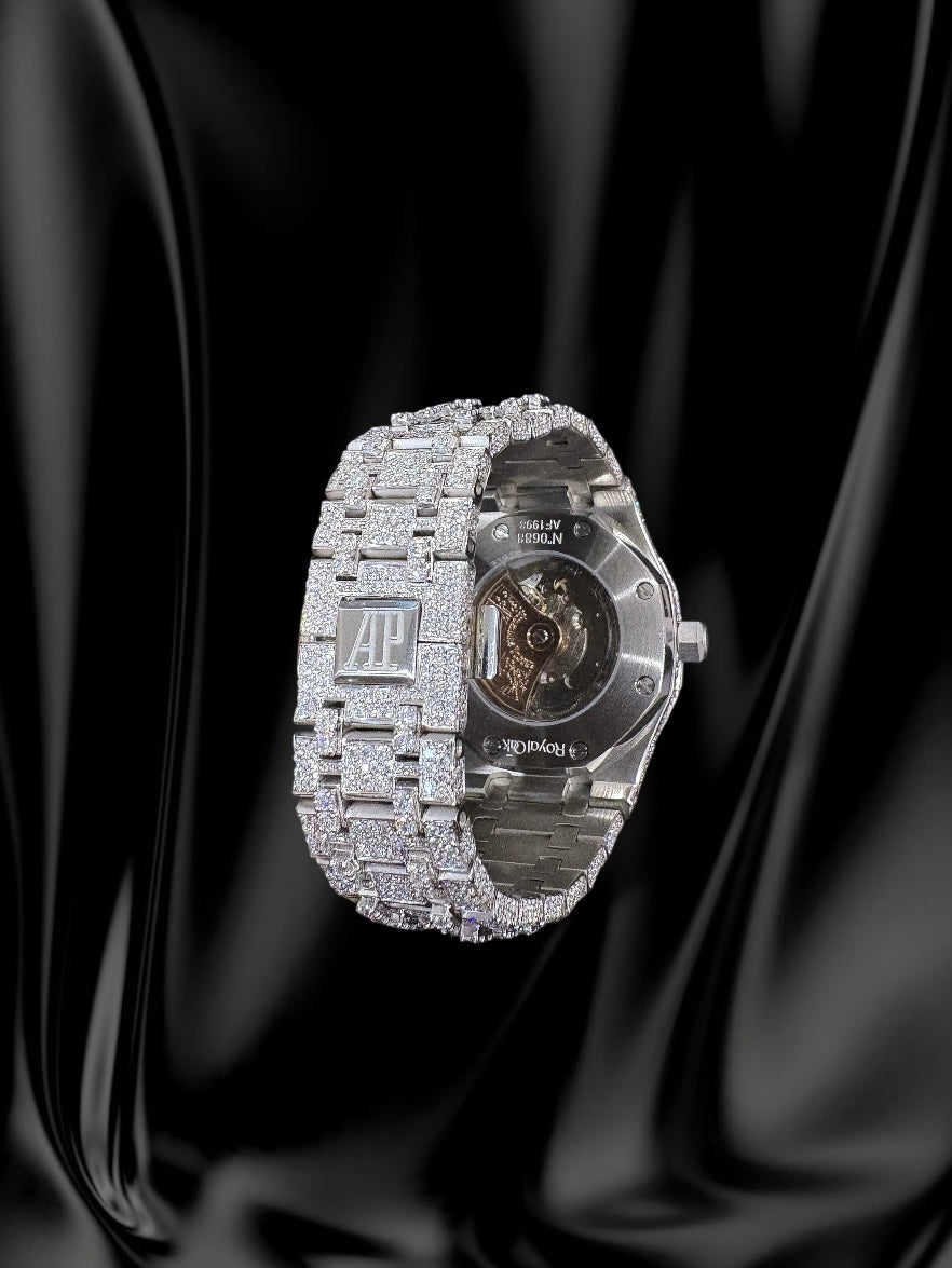 Audemars Piguet Royal Oak | VVS Lab Diamond Bust Down | Fully Iced