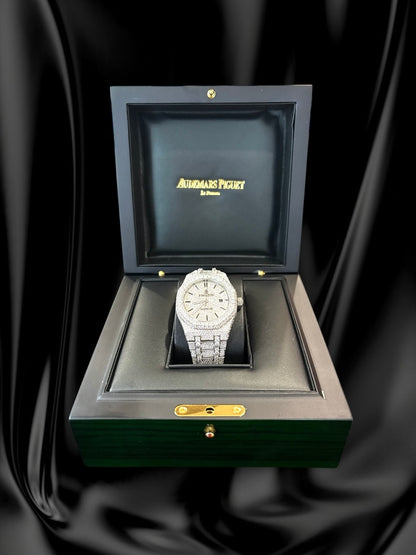 Audemars Piguet Royal Oak | VVS Lab Diamond Bust Down | Fully Iced